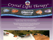 Tablet Screenshot of crystallighttherapy.com